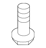 1244205207B - Body: Bumper Cover Screw for Genesis: Electrified G80, G70, G80, G90, GV70 | Hyundai: Accent, Elantra, Elantra Coupe, Elantra GT, Genesis Coupe, Ioniq, Santa Fe, Tucson, Veloster, Veracruz Image
