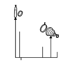 C9GDA05U8H - Suspension: Inner Boot for Nissan: Frontier, Pathfinder, Xterra Image