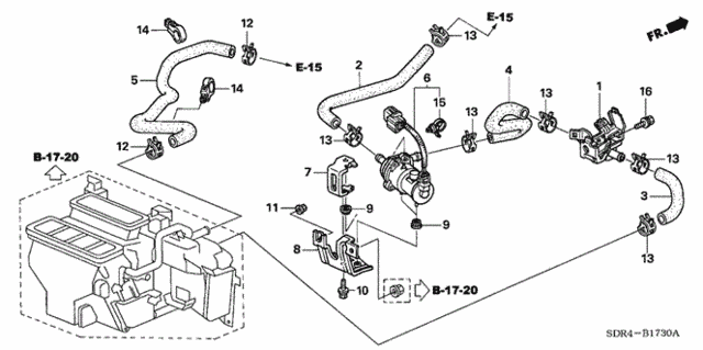 Water Valve for 2007 Honda Accord #0