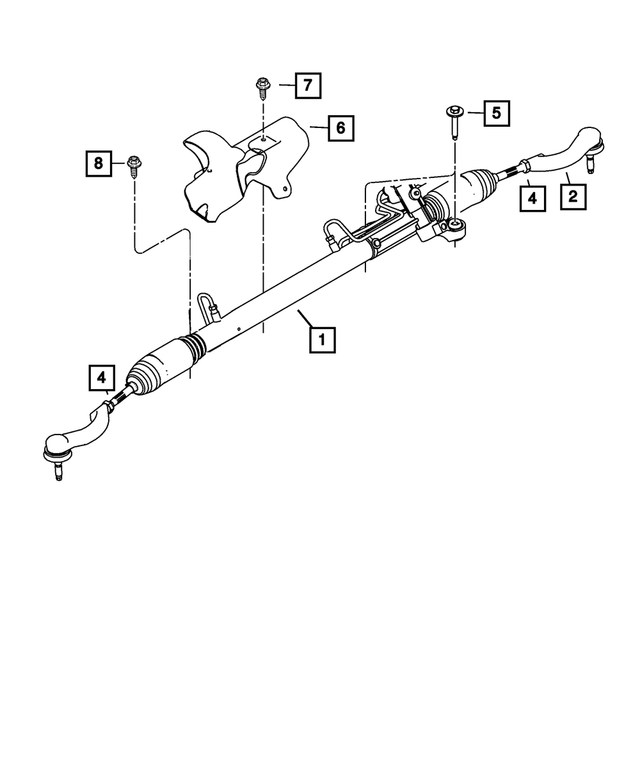 « 5272824AL – Steering : Crémaillère Engrenage pour Mopar Image »