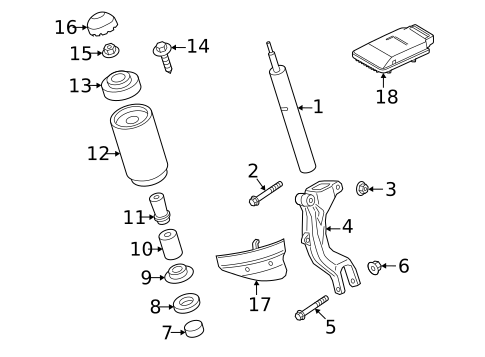 Shocks & Components for 2020 Porsche Cayenne #9
