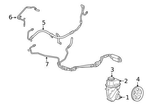 Pump & Hoses for 2008 Saturn Vue #0