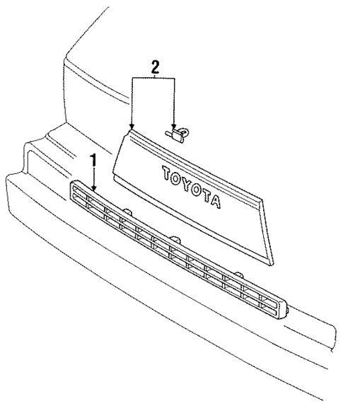 Grille & Components for 1985 Toyota Van #0