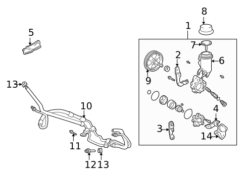 Pump & Hoses for 2006 Scion xA #0