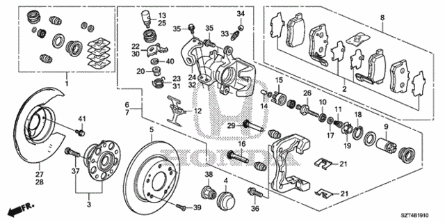 Rear Brake for 2012 Honda CR-Z #0