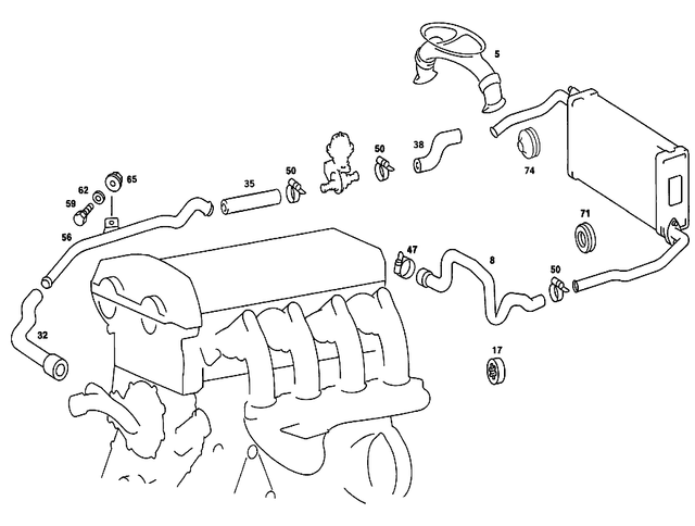 2018321894 - : Hose for Mercedes-Benz Image