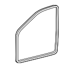 1K4867911E9B9 - Body: Weather-strip On Body for Volkswagen: Golf, GTI, Rabbit Image