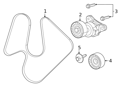 Belts & Pulleys for 2017 Fiat 500X #0