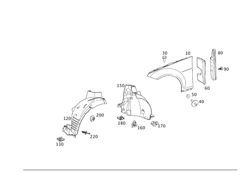 Front Fender for 2008 Mercedes-Benz C350 #0