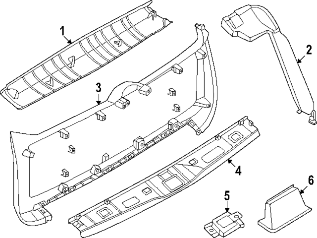 909037JA0A - : Side Gate Trim for Nissan: Armada Image