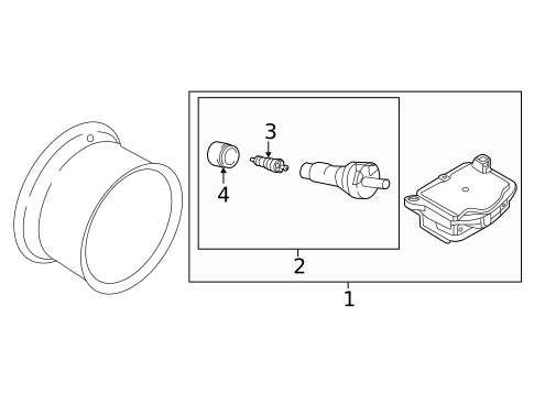 Tire Pressure Monitor Components for 2021 Nissan Rogue #0