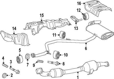 Exhaust Components for 2024 Toyota Prius Prime #0