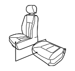 1FX861J3AA - Body: Seat Cover for Dodge: Dakota Image