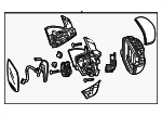 76250TG7A71ZE - : Mirror Assembly for Honda: Passport, Pilot Image