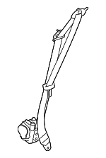 T4N17232PVJ - : Seat Belt Lap And Shoulder Belt for Jaguar: XE Image