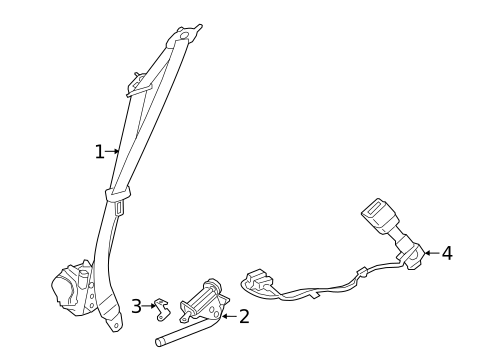 Seat Belt for 2020 Jaguar XE #0