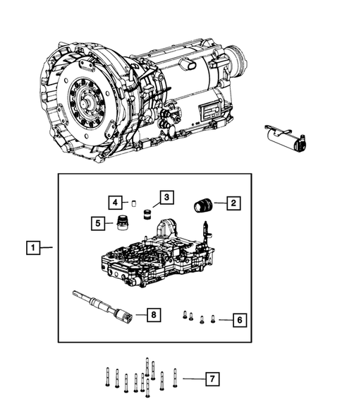Valve Body, Accumulator, Solenoid and Parking Sprag for 2014 Chrysler 300 #0