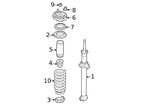 Shocks & Components for 2014 Mercedes-Benz SL 550 #0
