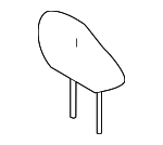 719100E380B3 - Body: Headrest for Toyota: Highlander Image