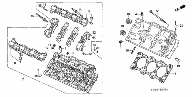 Cylinder Head (RR.) for 2002 Acura NSX #0