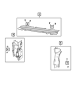 68292728AA - Cooling: Radiator Seal for Mopar Image
