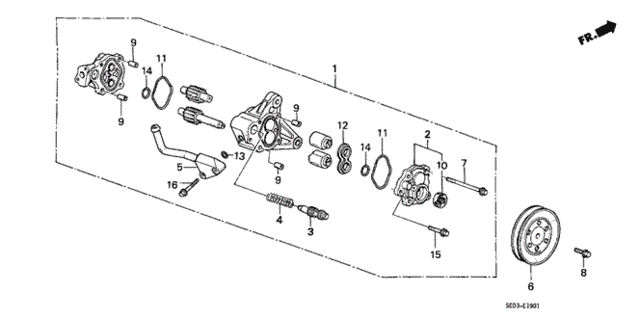 P.S. Pump Components for 1986 Honda Accord #0