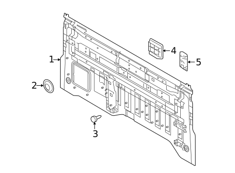 Back Panel for 2018 Nissan TITAN XD #0