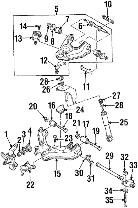 Suspension Components for 2001 Isuzu Rodeo Sport #0