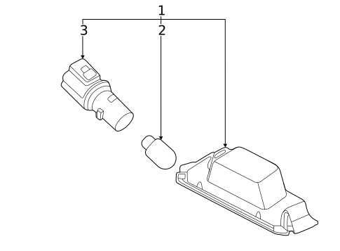 License Lamps for 2021 Hyundai Sonata #0