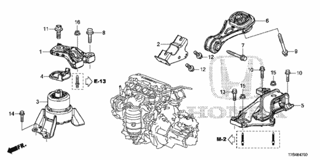 Engine Mounts (MT) for 2016 Honda HR-V #0