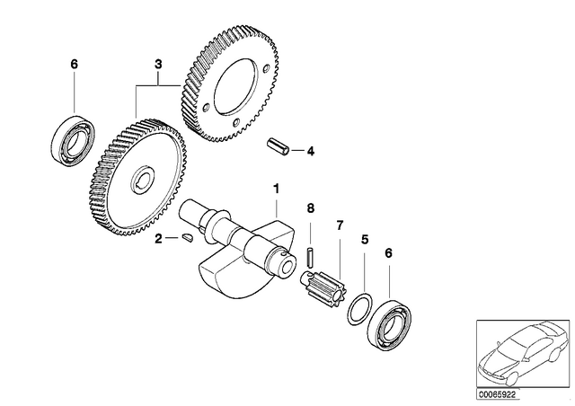 11277700170 - : Woodruff Key for BMW-Motorrad Image