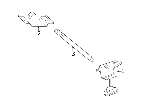 Spare Tire Carrier for 2007 Chevrolet Uplander #0