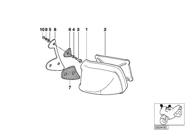 46631455002 - : Gasket Right              for BMW-Motorrad Image