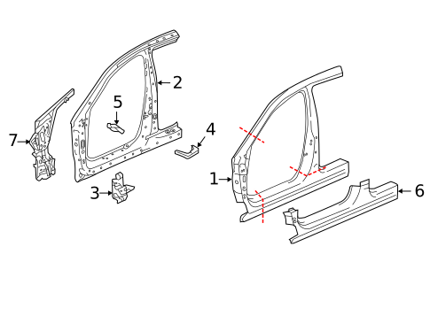 Rocker for 2017 Acura TLX #0