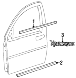 F58Z1621452B - Body: Belt Weather-strip for Ford: Windstar Image