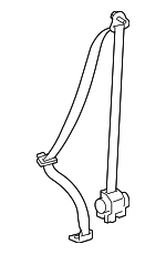 7337052162C2 - Electrical: Belt &amp; Retractor for Toyota Image