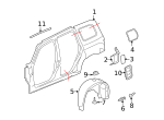 11570498 - Body: Wheelhouse Liner Bolt for GM Image