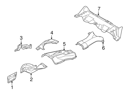 Heat Shields for 2008 BMW X5 #0