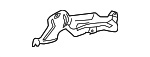 51487184464 - Exhaust: Shield for BMW: X5 Image