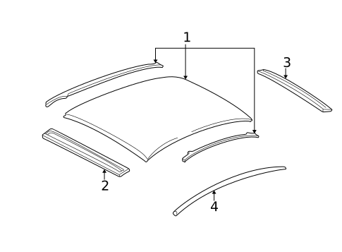 Roof & Components for 2005 Buick LeSabre #0