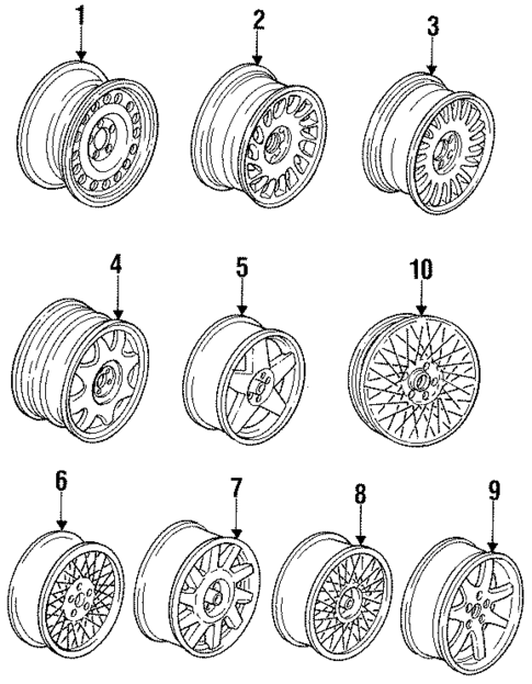Wheels for 1992 Volvo 940 #0