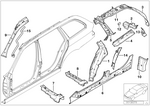 41118208915 - Bodywork: Left Side Member for BMW Image