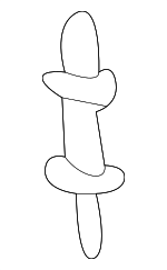 BC1D58265 - Body: Door Check Pin for Mazda: 323, 626, 929, Miata, Millenia, Protege, RX-7 Image