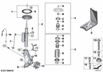 31308009873 - Front Axle: Shock Absorber, Front Left for BMW Image