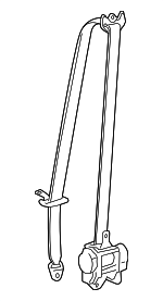 7322002310B0 - : Lap &amp; Shoulder Belt for Toyota: Matrix Image