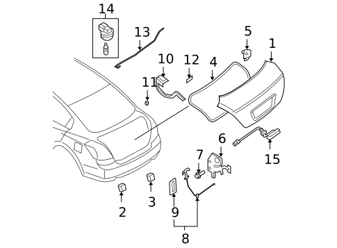 Lid & Components for 2007 Nissan Altima #0