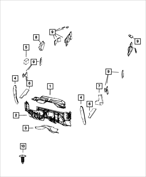 Carpets, Floor Mats, Load Floor and Silencers for 2017 Dodge Grand Caravan #1