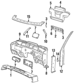 ALR6996 - : Hinge Pillar for Land-Rover Image