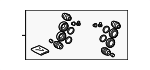 447842030 - : Caliper Assembly Seal Kit for Lexus: NX450h+, RZ300e, RZ450e Image