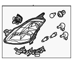 26010ZX00A - : Headlamp Assembly for Nissan: Altima Image